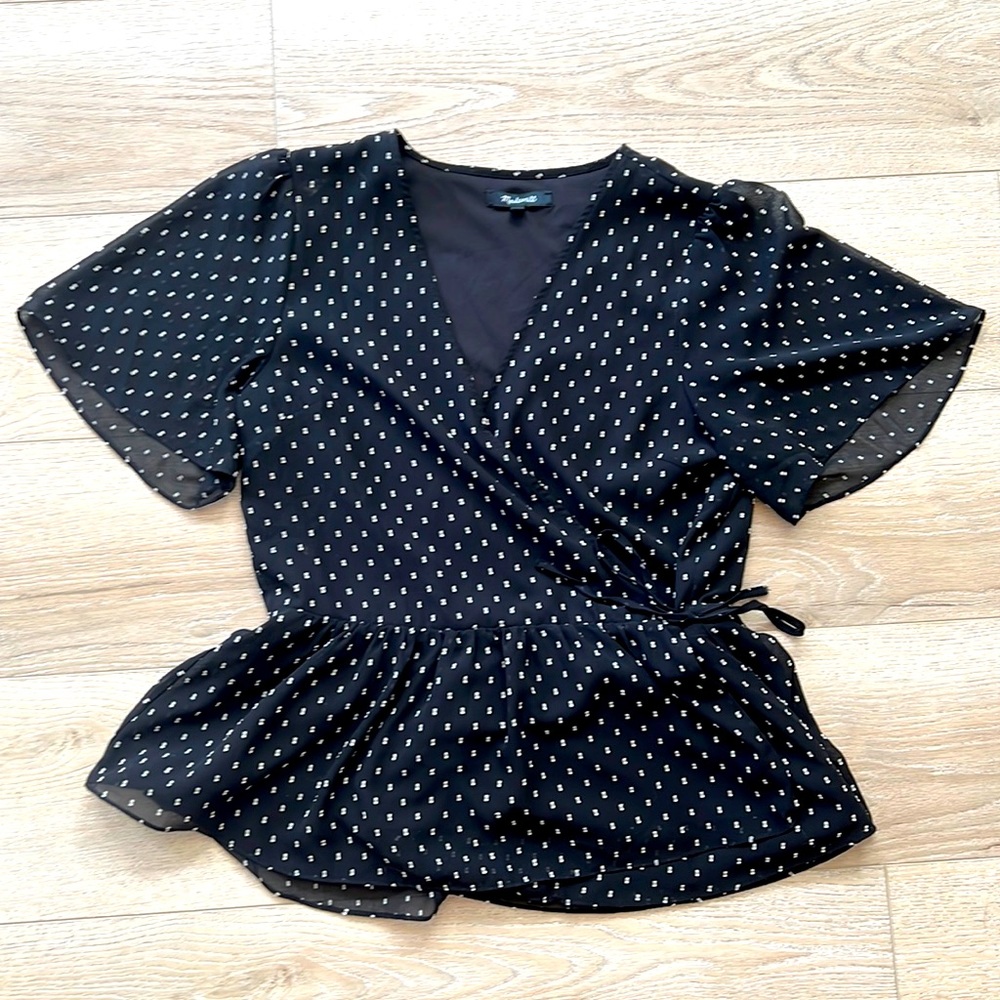 Madewell peplum blouse